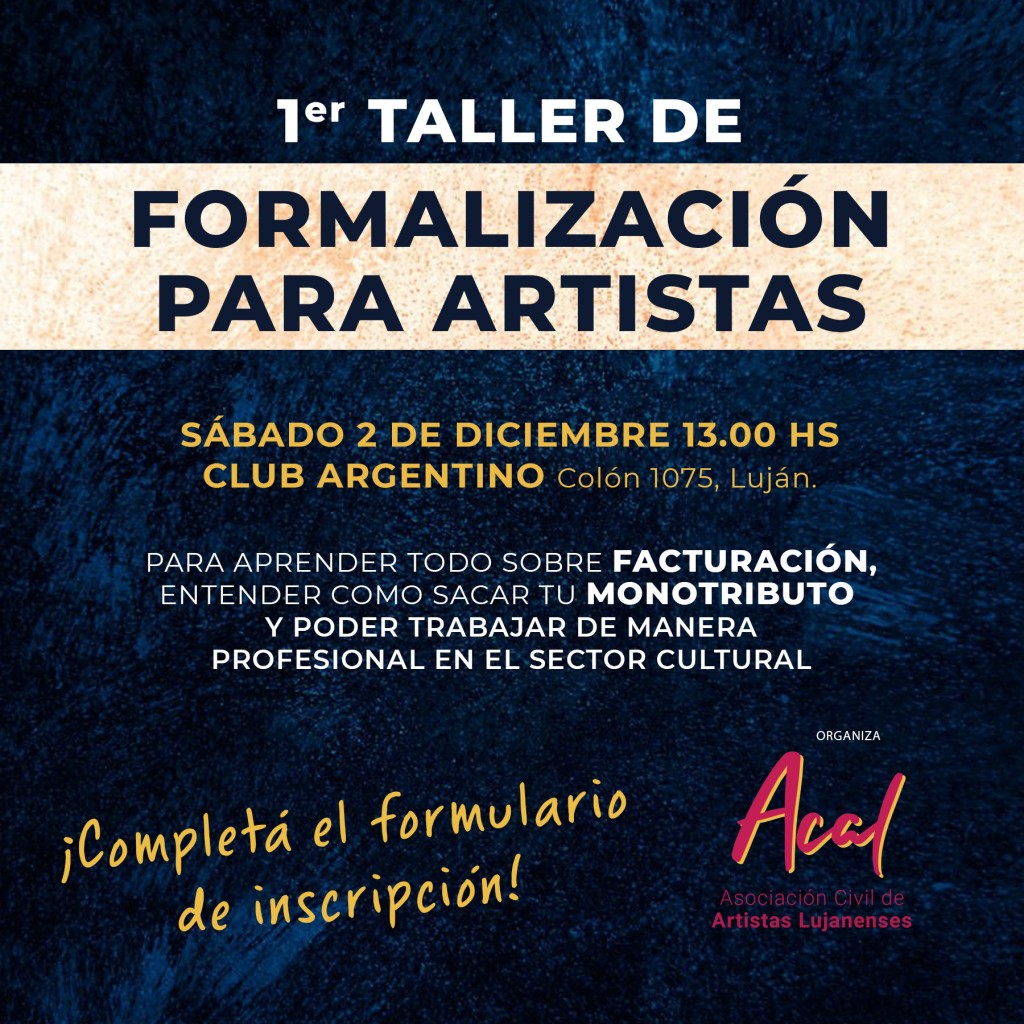 Taller de Formalización para artistas 