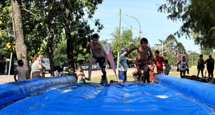 Por posibles lluvias, se suspendieron las jornadas del Parque Acuático Itinerante
