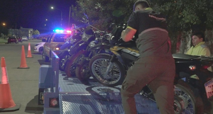 Un auto y 37 motos secuestradas en operativos de control vehicular