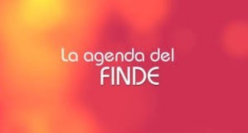 Agenda de actividades para el fin de semana