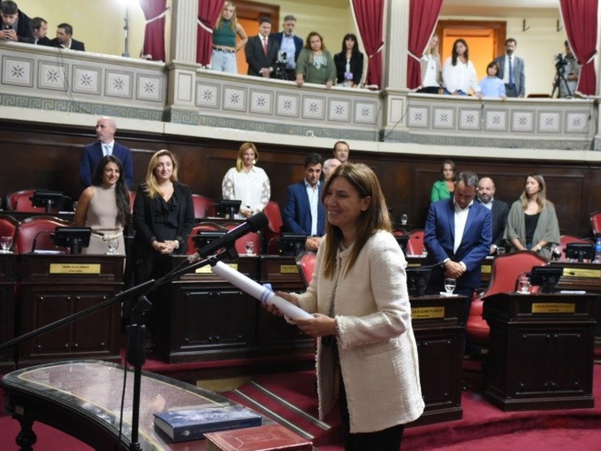 DANIELA REICH JURÓ COMO VICEPRESIDENTA SEGUNDA DEL SENADO DE LA PROVINCIA DE BUENOS AIRES.