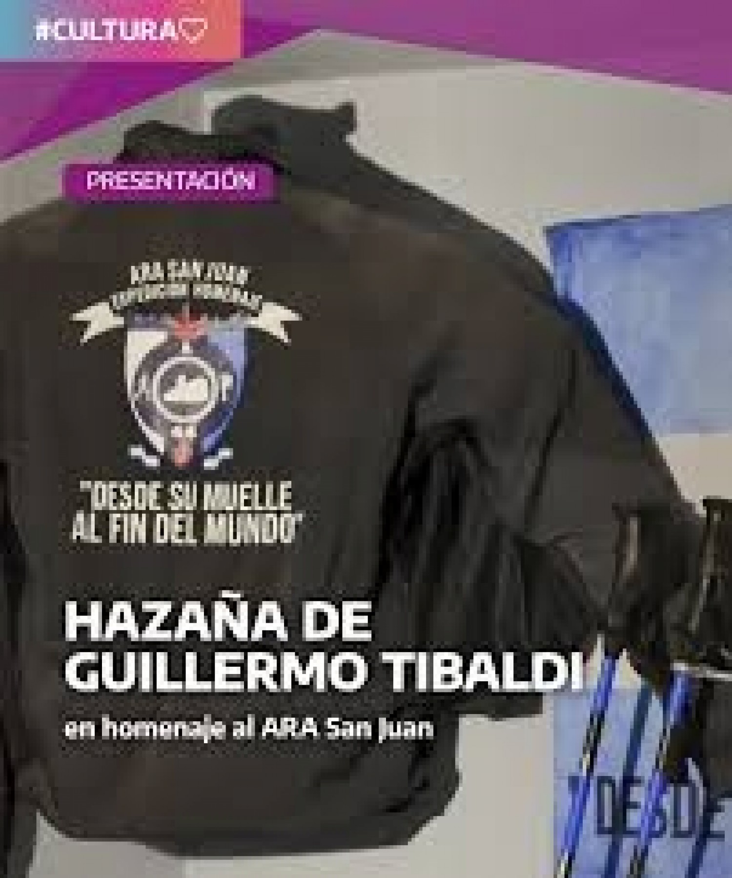Se realizará la presentación de la hazaña de Guillermo Tibaldi en honor al ARA San Juan en el Complejo Udaondo