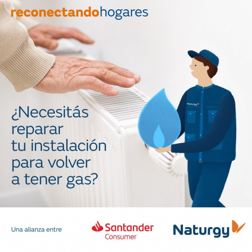 Naturgy y Santander Consumer lanzan el programa “Reconectando Hogares”
