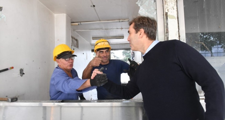 El Intendente Boto recorrió el inicio de la remodelación de la Terminal de Ómnibus