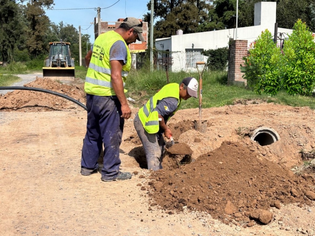 Se construyó la nueva red de agua potable del barrio Padre Varela