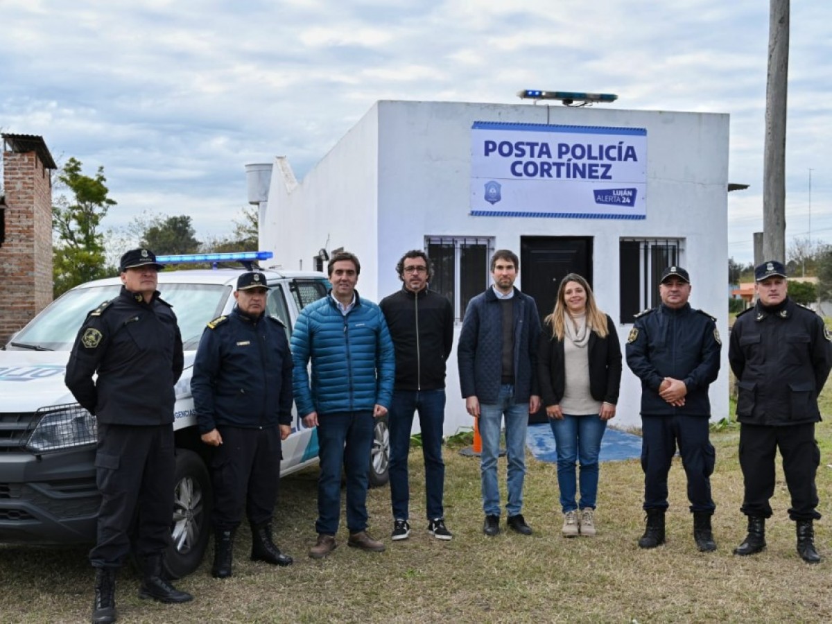El Municipio inauguró una Posta Policial en la localidad de Cortínez