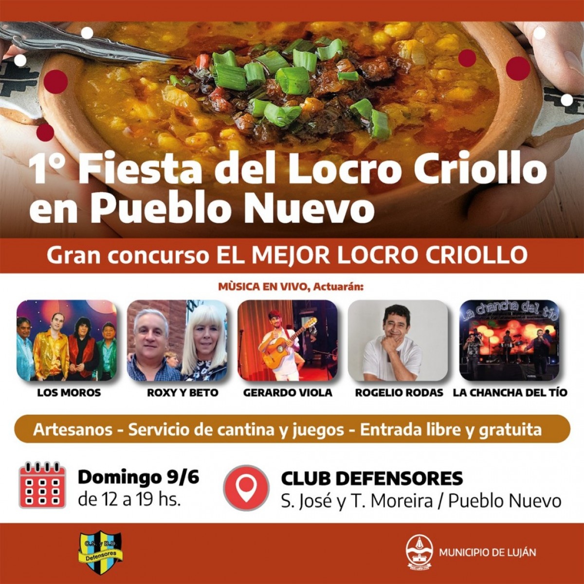 Se realizará en Pueblo Nuevo la primera Fiesta del Locro Criollo 