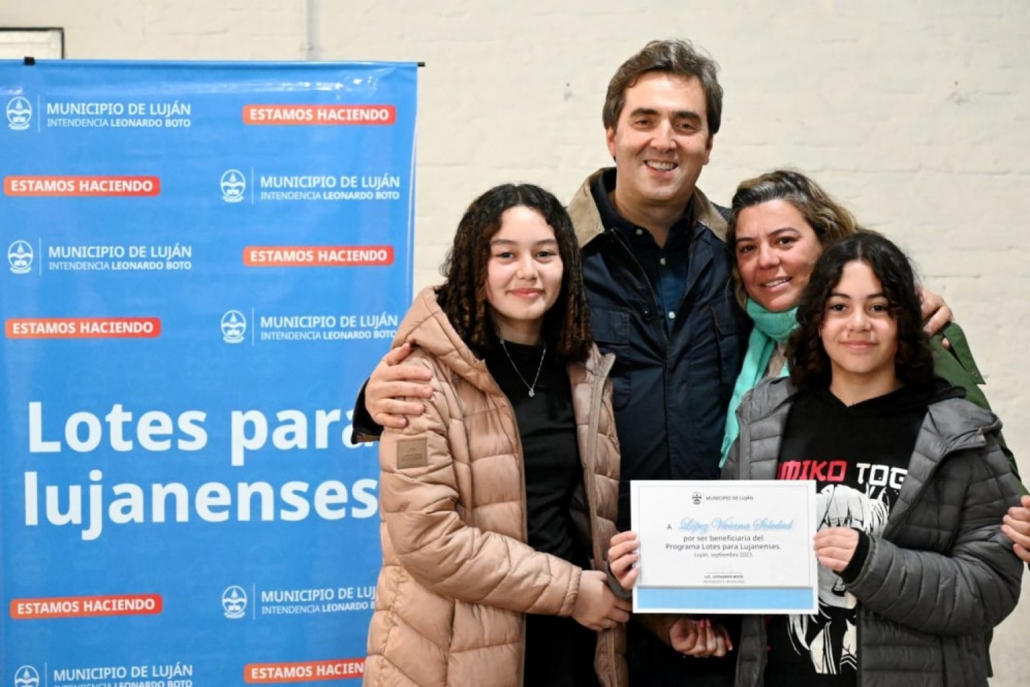 Lotes con servicios: se entregaron 180 nuevos certificados 
