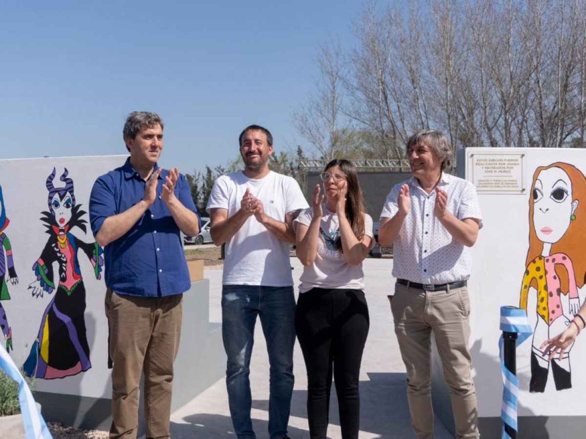 Pueblo Nuevo: se inauguró el anfiteatro Joaquín Cabrera en la plaza del barrio El Soleado 