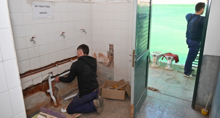 Obras de mejoramiento de infraestructura en escuelas del distrito