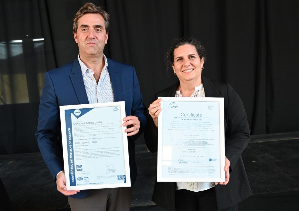 Luján refuerza su liderazgo en gestión pública con una certificación internacional de calidad